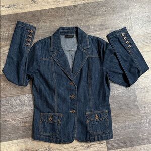 Axcess a Liz Claiborne company Indigo Denim Blazer